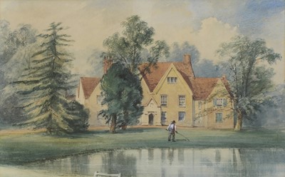 Lot 632 - English School - 19th century, High Laver Rectory, Essex and All Saints, High Laver (2)