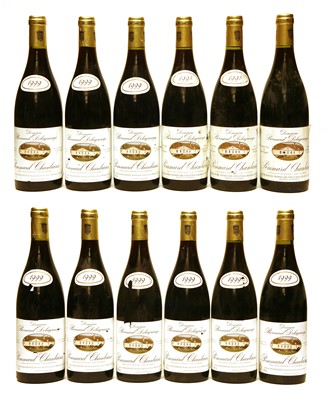 Lot 57 - Pommard, 1er Cru, Chanlains, Domaine Bernard Delagrange, 1995 and 1999, twelve bottles in total