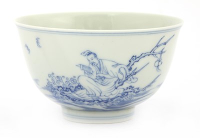 Lot 424 - A Chinese blue and white tea bowl
