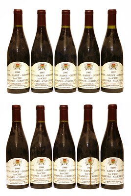 Lot 58 - Nuits-Saint-Georges, 1er Cru, Chaines-Carteaux, Domaine B. Serveau et Fils, 1997 and 1999