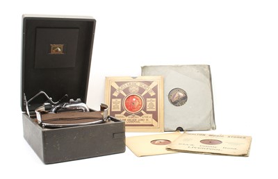 Lot 259 - HMV wind up record player