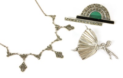 Lot 57 - A collection of Art Deco and later costume jewellery