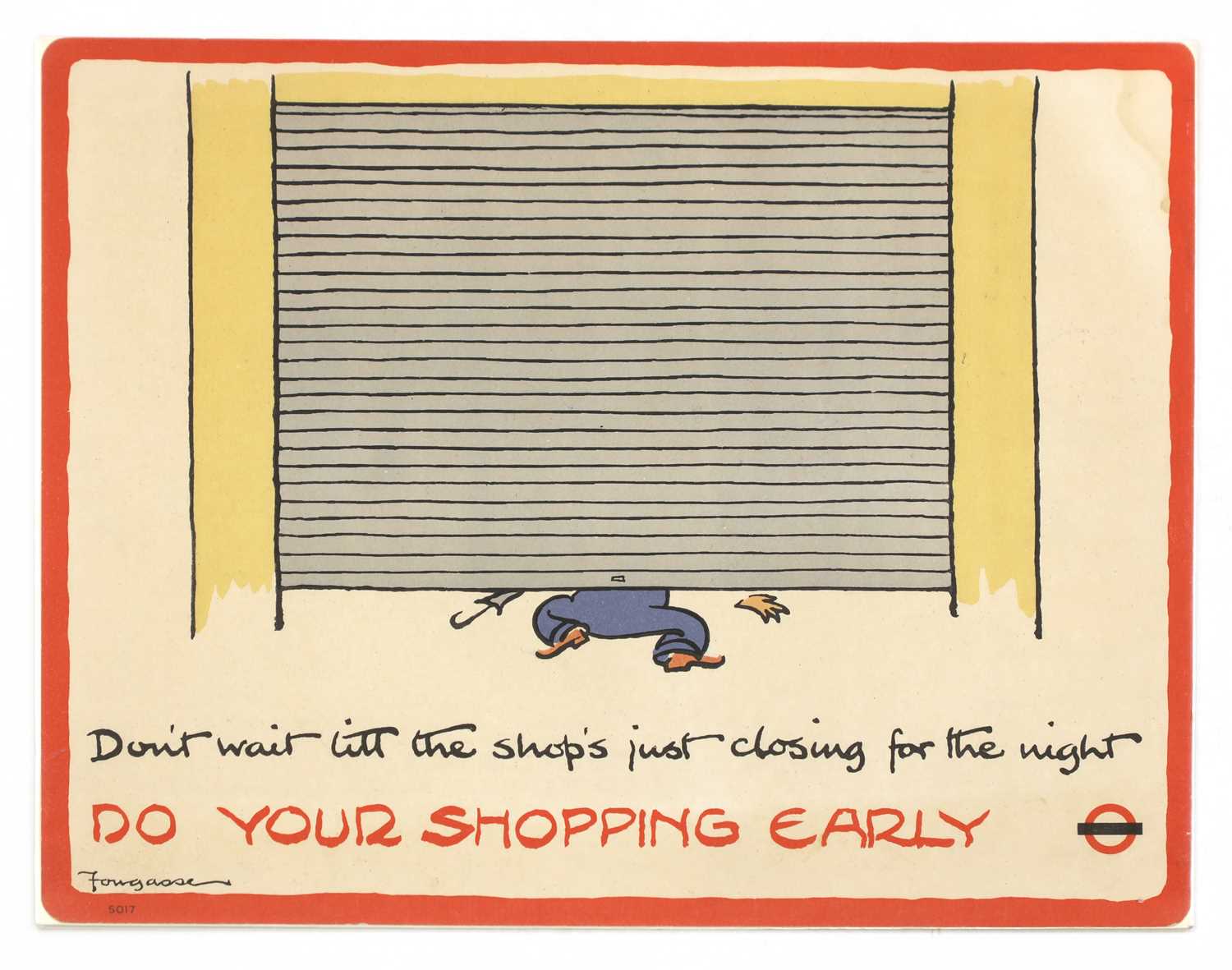 Lot 141 - 'DO YOUR SHOPPING EARLY'