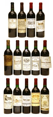 Lot 125 - Assorted Red Bordeaux: Chateau Desmirail, 3eme Cru Classe, Margaux, 1983 and thirteen various