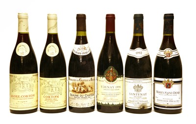 Lot 64 - Assorted Red Burgundy: Corton, Grand Cru, La Maison Paulands, 1993, one bottle and five various