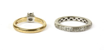 Lot 261 - A 9ct gold single stone diamond ring