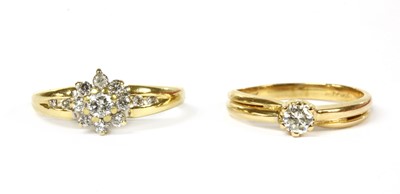 Lot 265 - An 18ct gold single stone diamond ring