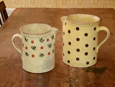 Lot 228 - Two Continental glazed stoneware jugs