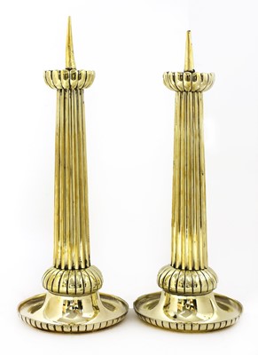 Lot 274 - A pair of brass torches
