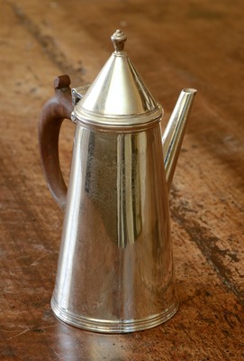 Lot 241 - A George V silver coffee pot