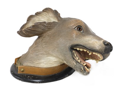 Lot 228 - A Finnish terracotta dog's head