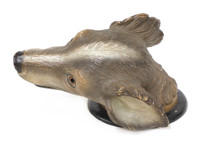 Lot 228 - A Finnish terracotta dog's head