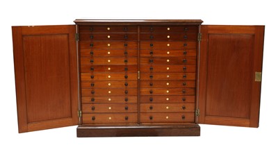 Lot 333 - A large Victorian mahogany collector's cabinet