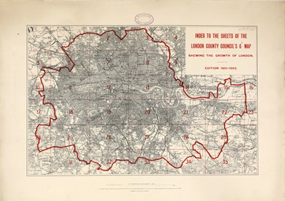 Lot 143 - GROWTH OF LONDON MAPS 1901-1902