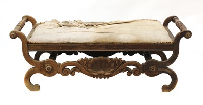 Lot 478 - A Continental simulated rosewood window seat