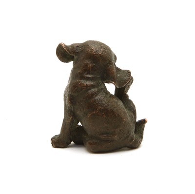 Lot 192 - A Continental miniature bronze figure of a puppy