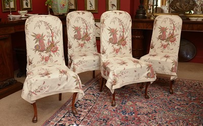 Lot 138 - A matched set of ten high back dining chairs