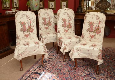 Lot 138 - A matched set of ten high back dining chairs