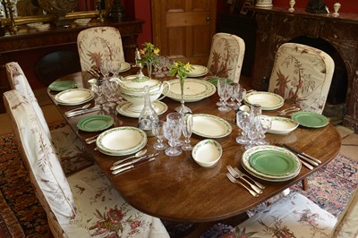 Lot 139 - A mahogany twin pedestal dining table