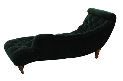 Lot 78 - A Victorian scroll-framed chaise longue