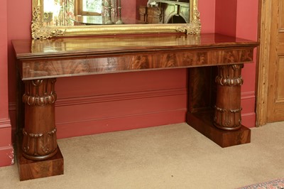 Lot 173 - A large Irish William IV mahogany serving table