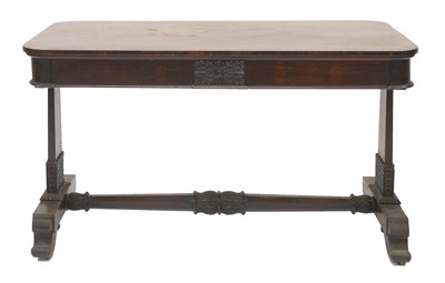 Lot 396 - A late Regency rosewood centre table
