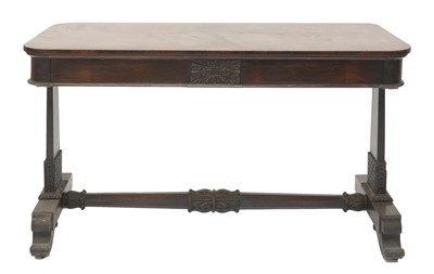 Lot 396 - A late Regency rosewood centre table