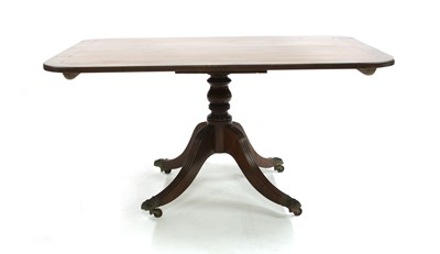 Lot 359 - A 19th century mahogany pedestal dining table