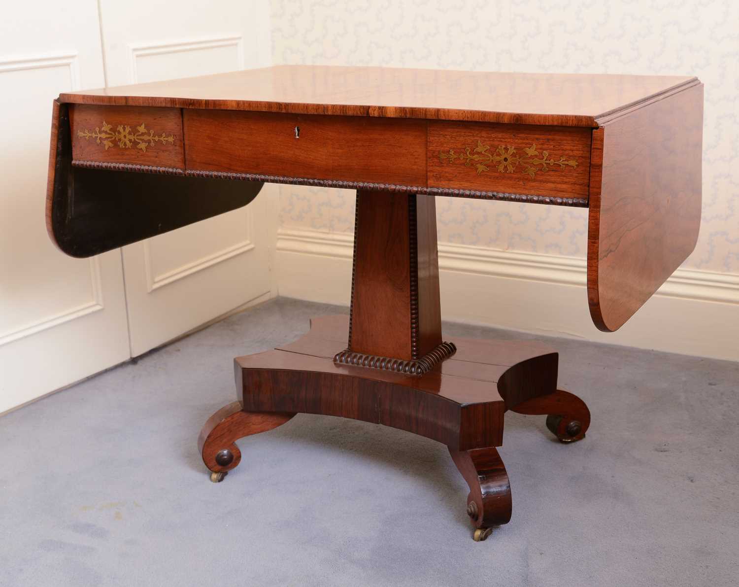 Lot 414 - A Regency rosewood sofa table