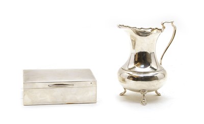 Lot 56 - A silver cream jug