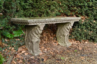 Lot 451 - A pair of reconstituted stone garden seats