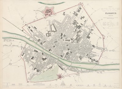 Lot 909 - Four maps of Italian cities