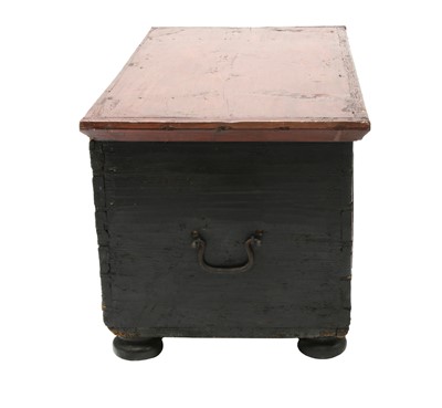 Lot 436 - A Continental painted pine coffer