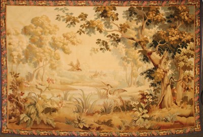 Lot 448 - A 17th century style tapestry wall hanging