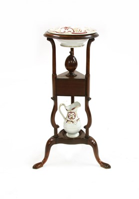 Lot 715 - A George III mahogany wash stand