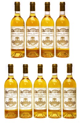 Lot 284 - Chateau Filhot, 2eme Cru Classe, Sauternes, 1988, 9 bottles