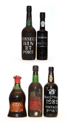 Lot 192 - Dalva, House Reserve Port, 1934, one bottle and four various others of differing sizes
