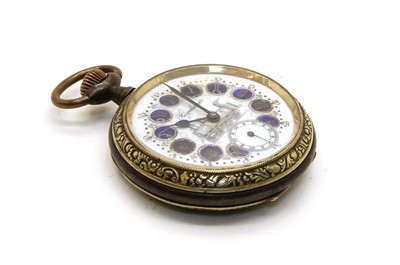Lot 133 - A 19th century 'Regulator' keyless wind pocket watch