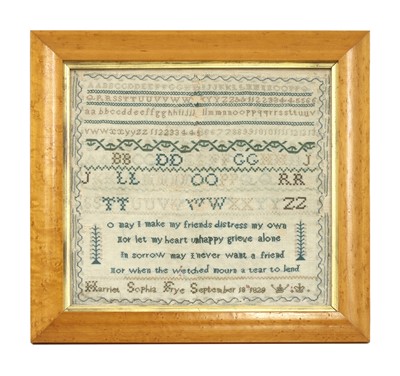 Lot 531 - An early 19th century sampler