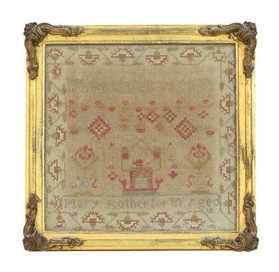 Lot 534 - A 19th century sampler