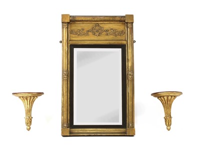 Lot 700 - A Regency giltwood pier mirror