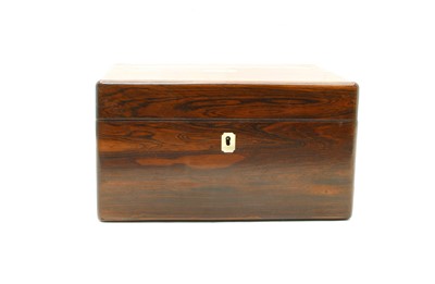 Lot 400 - A Victorian coromandel dressing table box