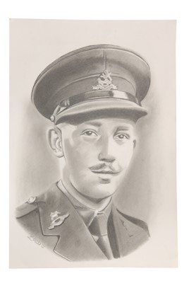 Lot 129 - Young Captain Tom pencil drawing