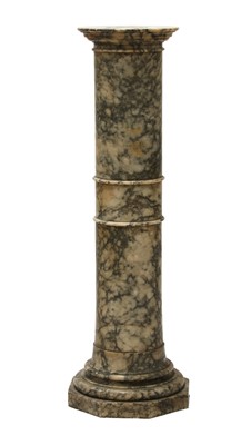 Lot 90 - A variegated marble pedestal