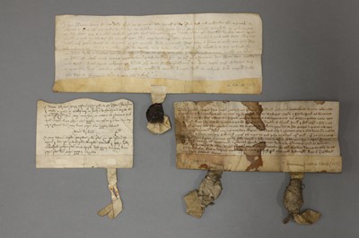 Lot 182 - Two C14 Documents Plus one other, on Vellum