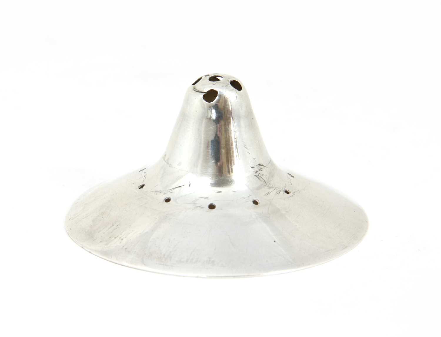 Lot 18 - A George III silver nipple shield