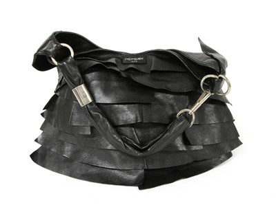 Lot 44 - An Yves Saint Laurent black leather 'St Tropez' bag