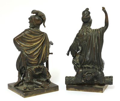 Lot 90 - A pair of French grand tour bronze figures