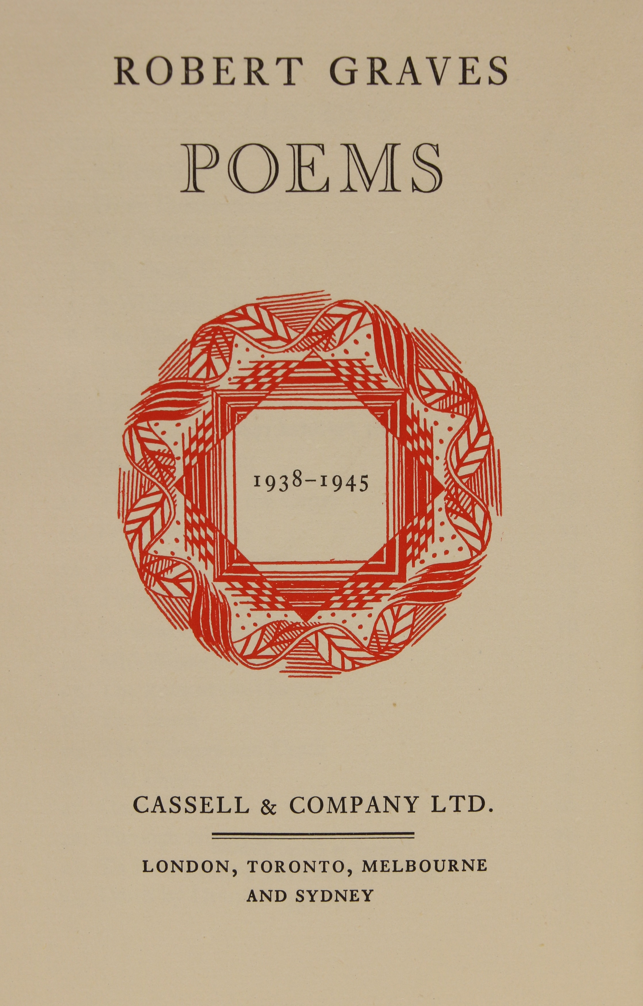 Lot 116 GRAVES, Robert, SIGNED & First Editions