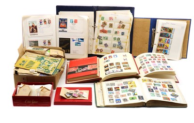 Lot 182 - A quantity of World stamps and covers in six albums